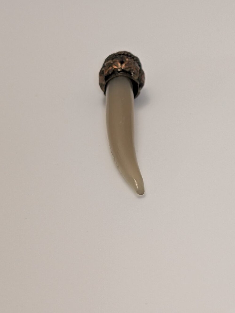 Very Nice AGATE CARVED HORN Pendant - Picture 4 of 8